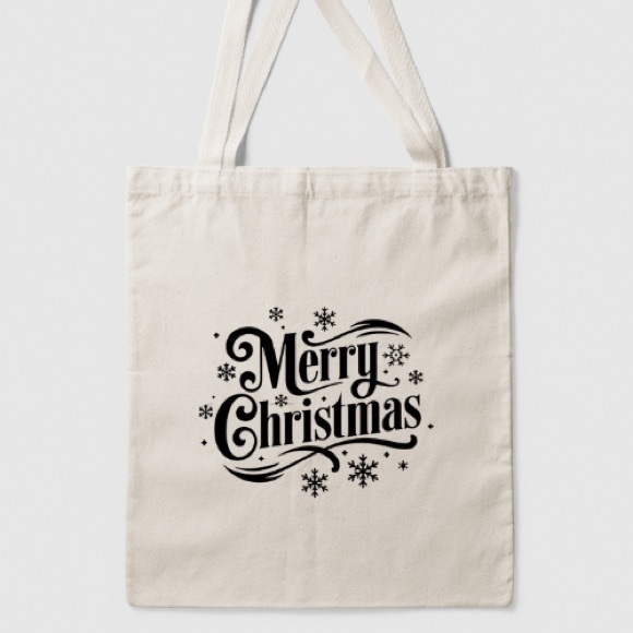 Merry Christmas Tote Bag - Picture 1 of 1